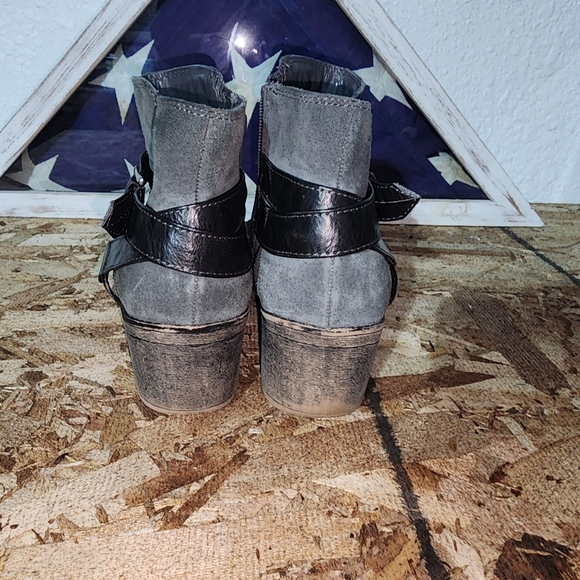 SONOMA Women's Ankle Boots Side Zip, Buckle (Gray Black) - SIZE 9 - Picture 2 of 8